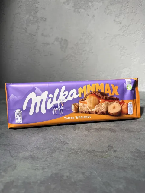 Шоколад Milka Toffee Wholenut 300 г — доставка квітів у Дніпрі